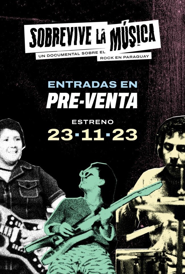 Poster de Sobrevive la Musica - Un Documental Sobre el Rock en Paraguay