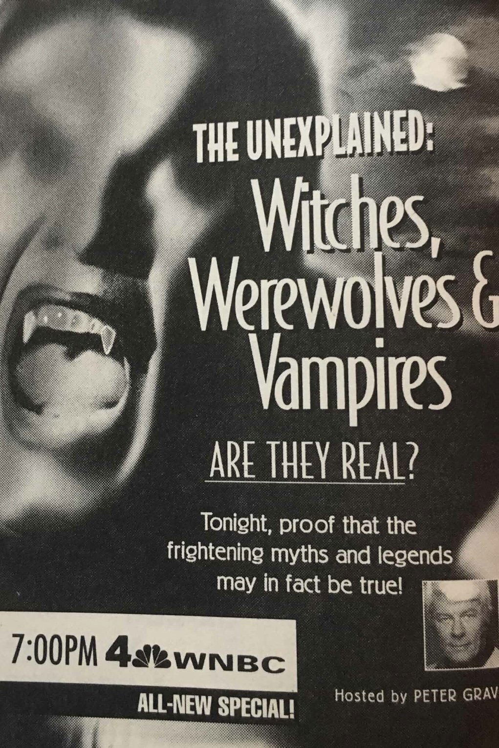 Poster de The Unexplained: Witches, Werewolves & Vampires