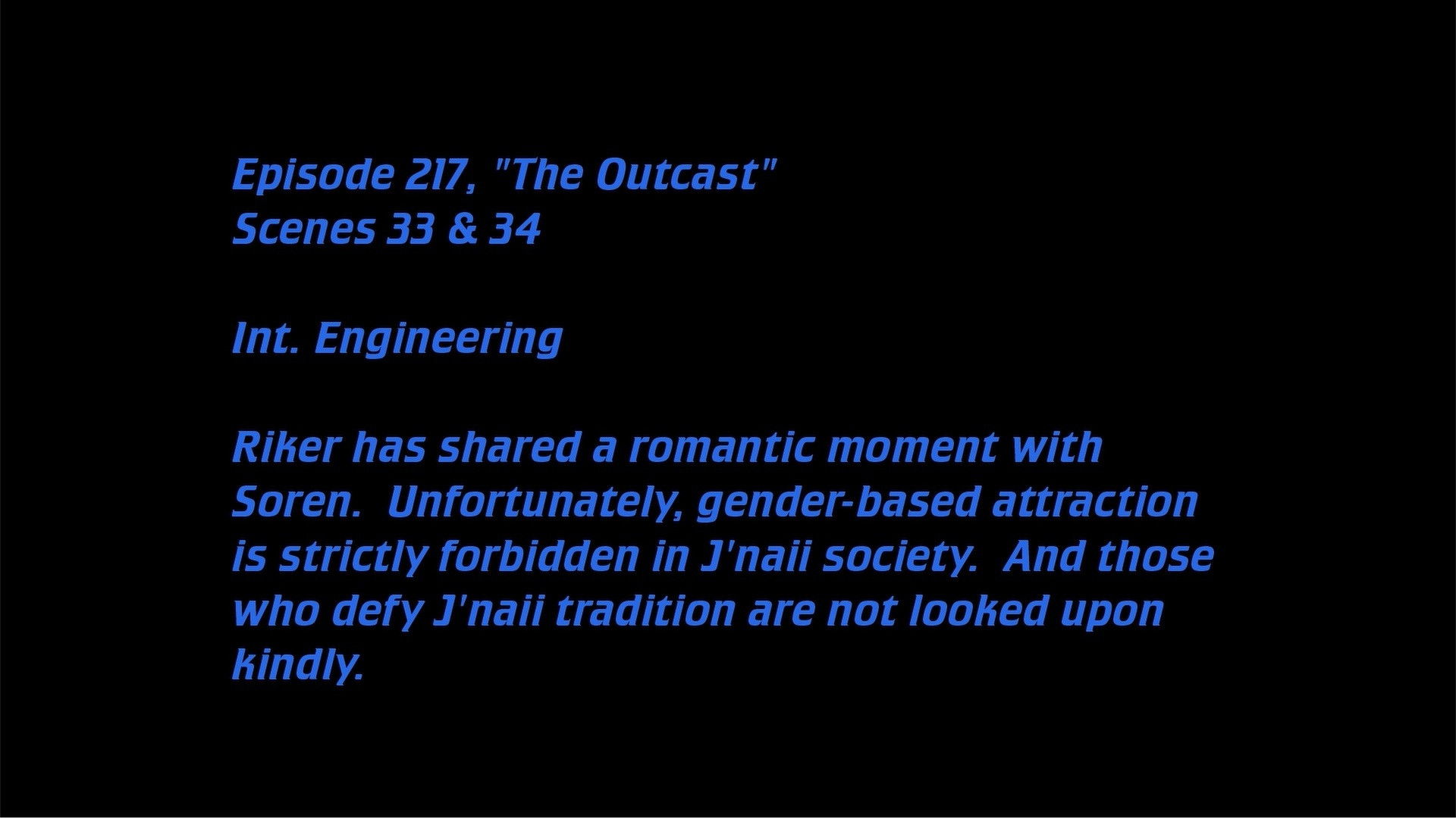 Deleted Scenes: S05E17 – The Outcast