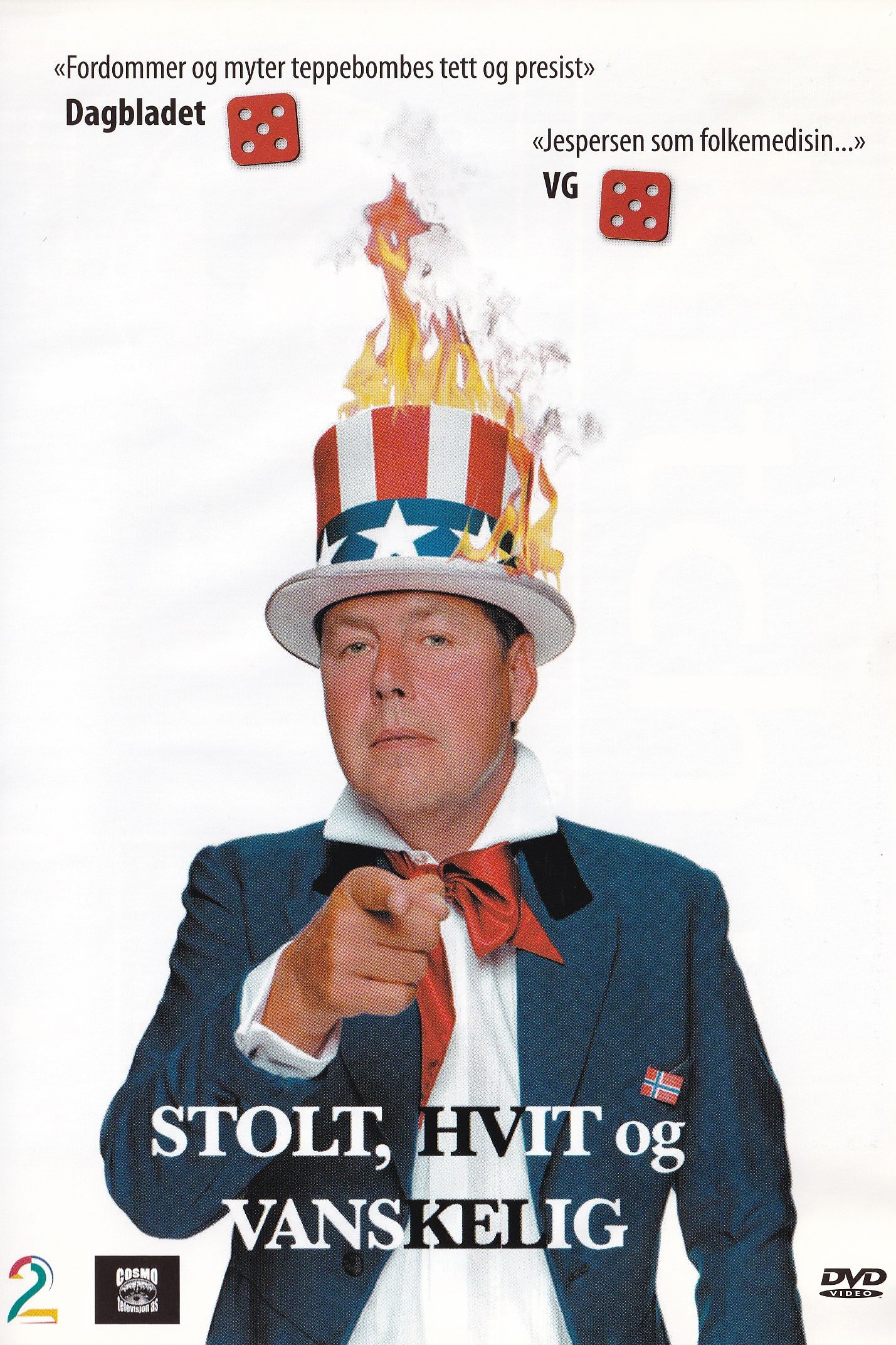 Poster de Otto Jespersen: Stolt, Hvit og Vanskelig