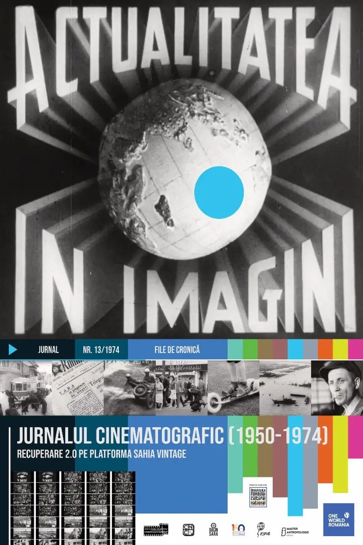 Poster de Actualitatea în Imagini Nr. 6-7/1954: În lupta cu nămeții