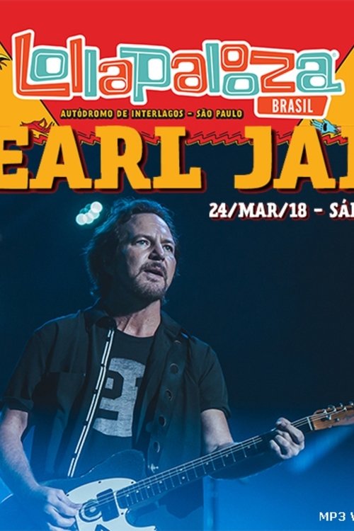 Poster de Pearl Jam Lollapalooza Brasil