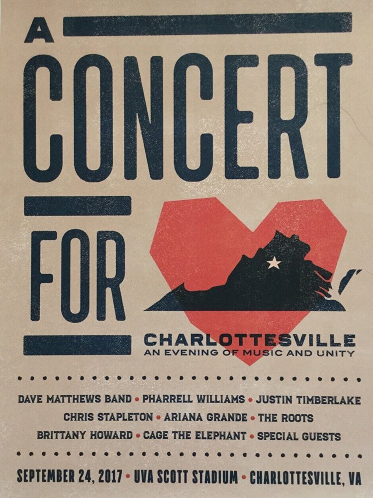 Poster de Dave Matthews Band - Concert for Charlottesville