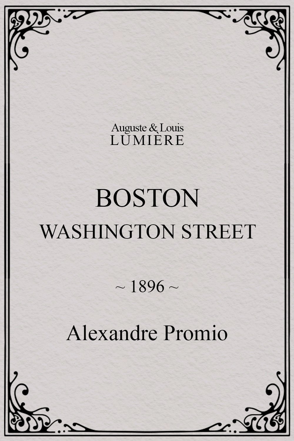 Boston, Washington street