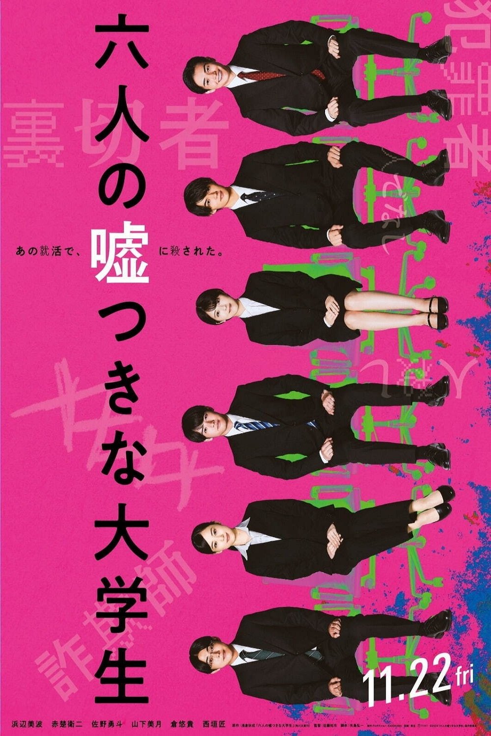 Poster de 六人の噓つきな大学生