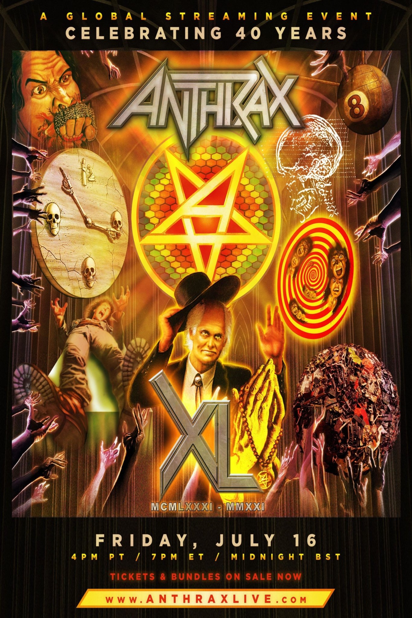 Affiche du film Anthrax: 40th Anniversary Livestream