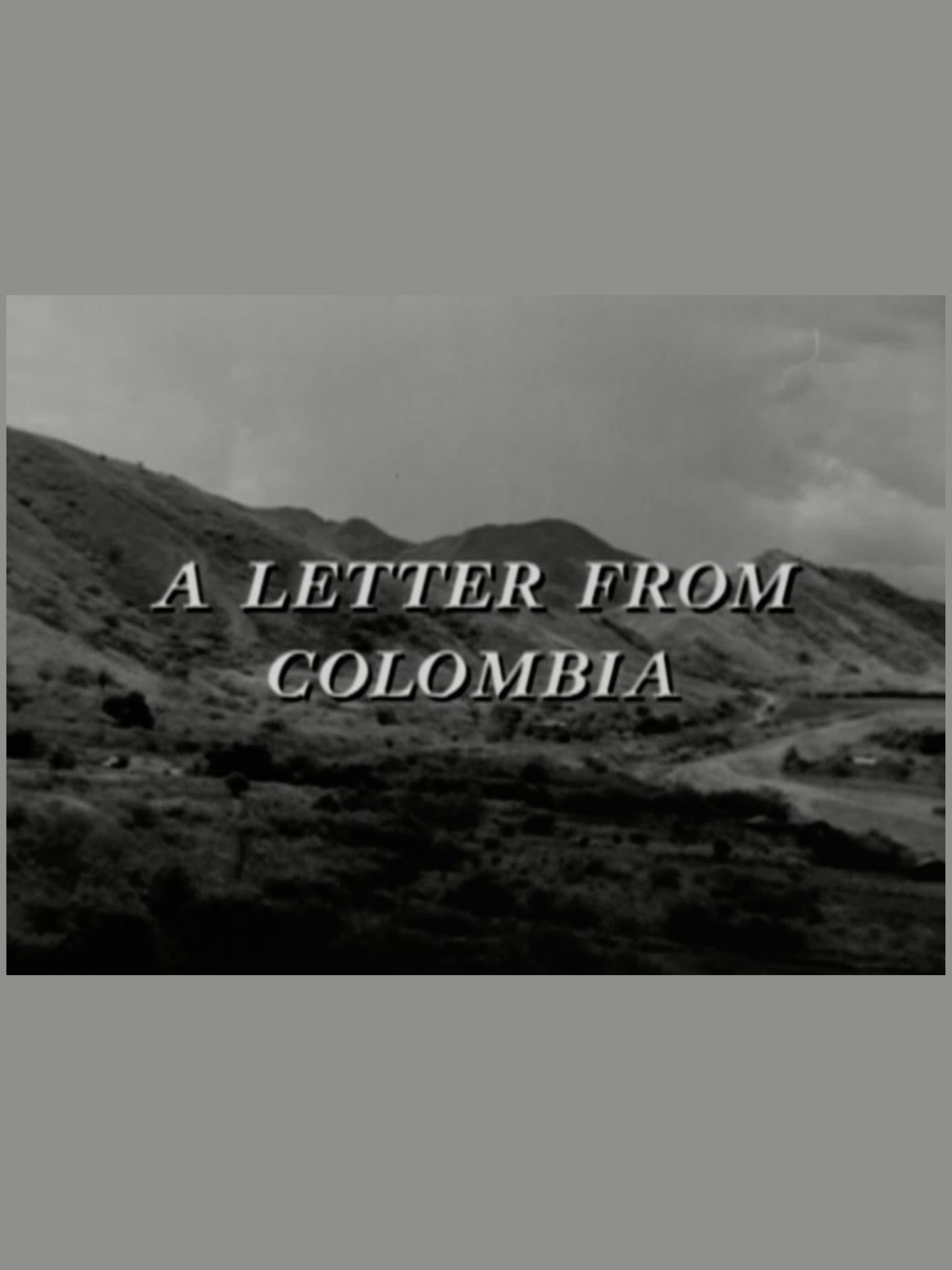 Poster de A Letter from Colombia