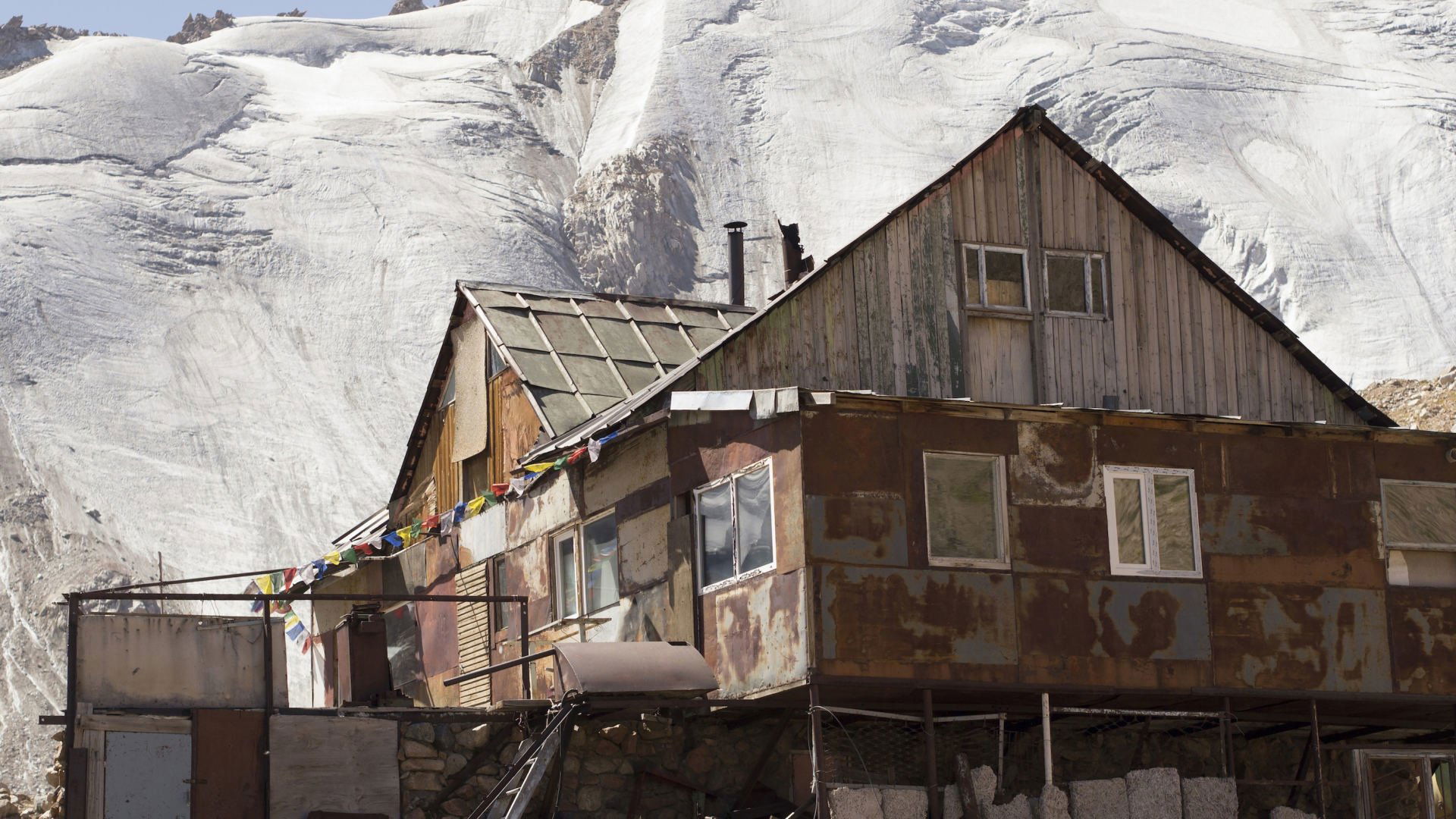 Woman and the Glacier