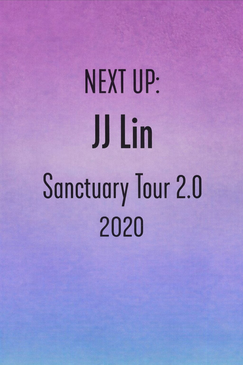 Poster de 林俊杰「圣所2.0」 2020