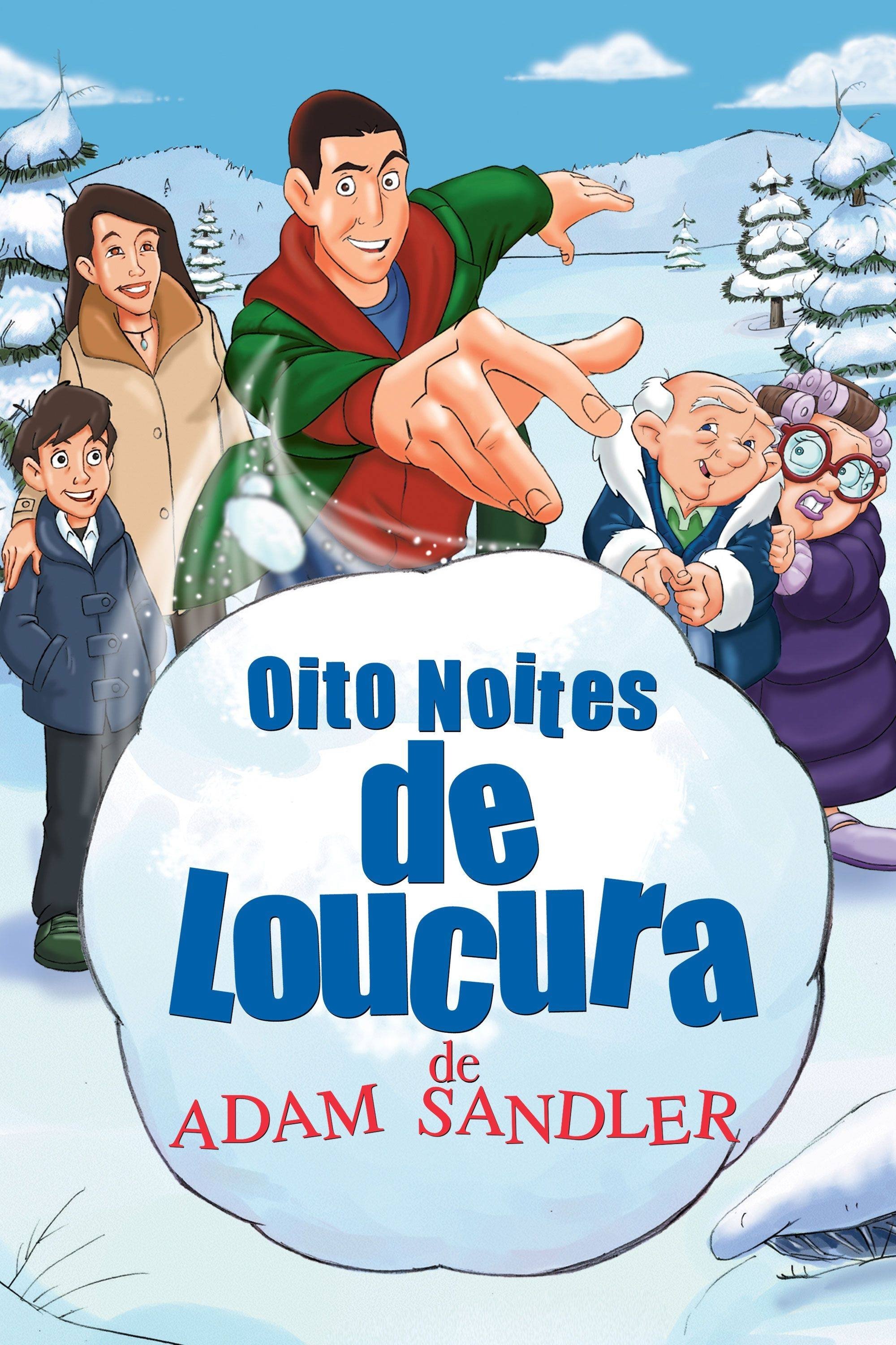 Poster de Oito Noites de Loucura de Adam Sandler