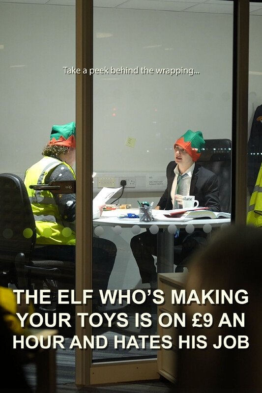 Poster de The Elf Who's Making Your Toys is on £9 an Hour and Hates His Job