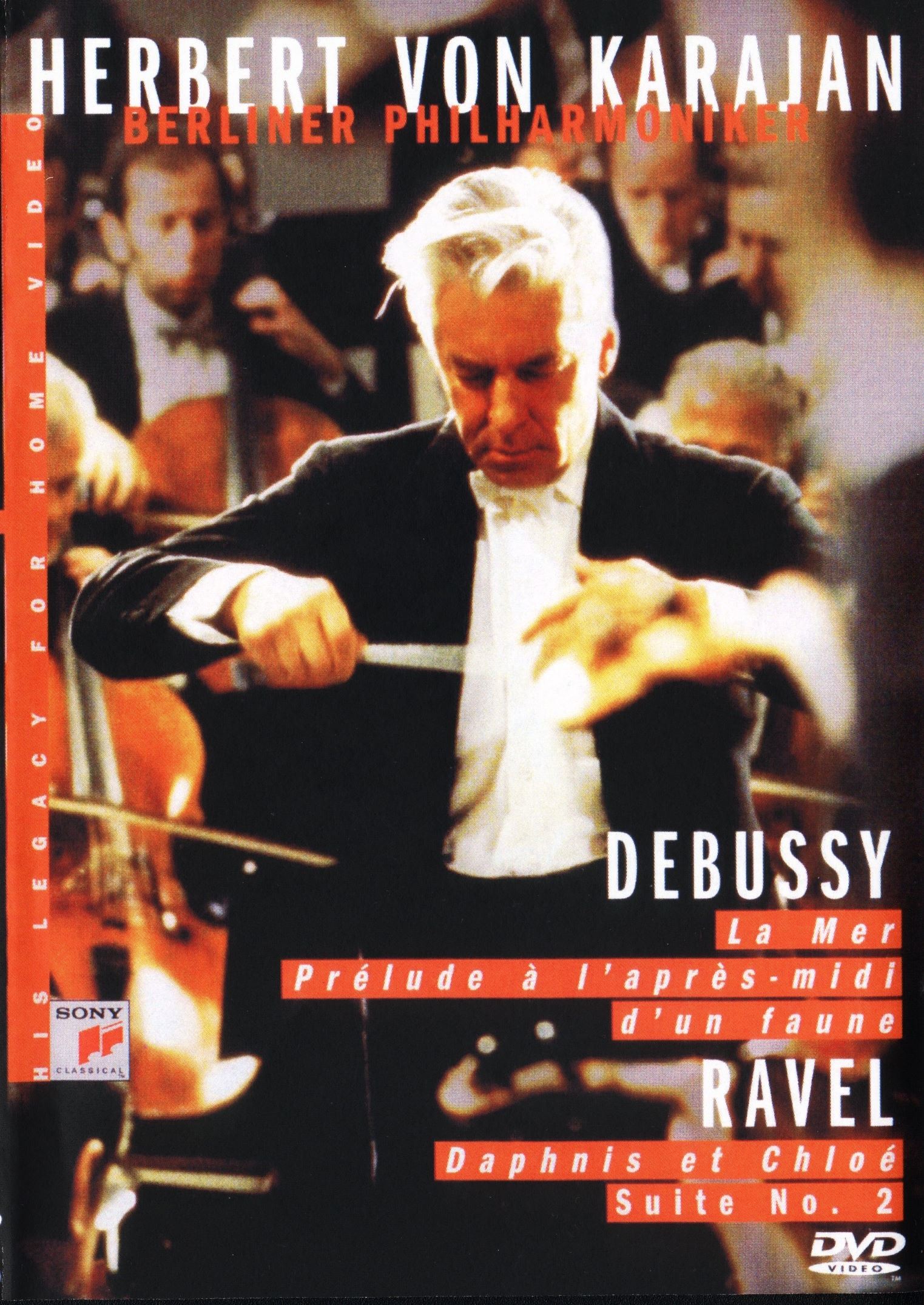 Poster de Herbert Von Karajan - Berliner Philarmoniker - Debussy: La Mer, Prélude A L'après-midi D'un Faune - Ravel: Daphnis Et Chloé Suite No. 2