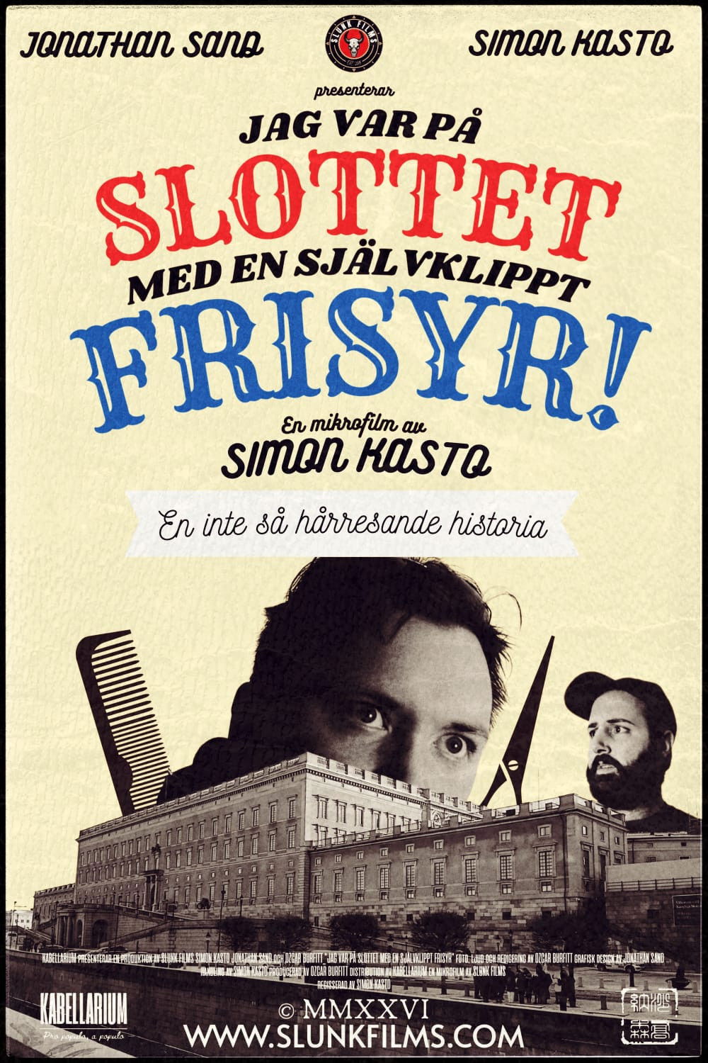 Jag var på slottet med en självklippt frisyr!