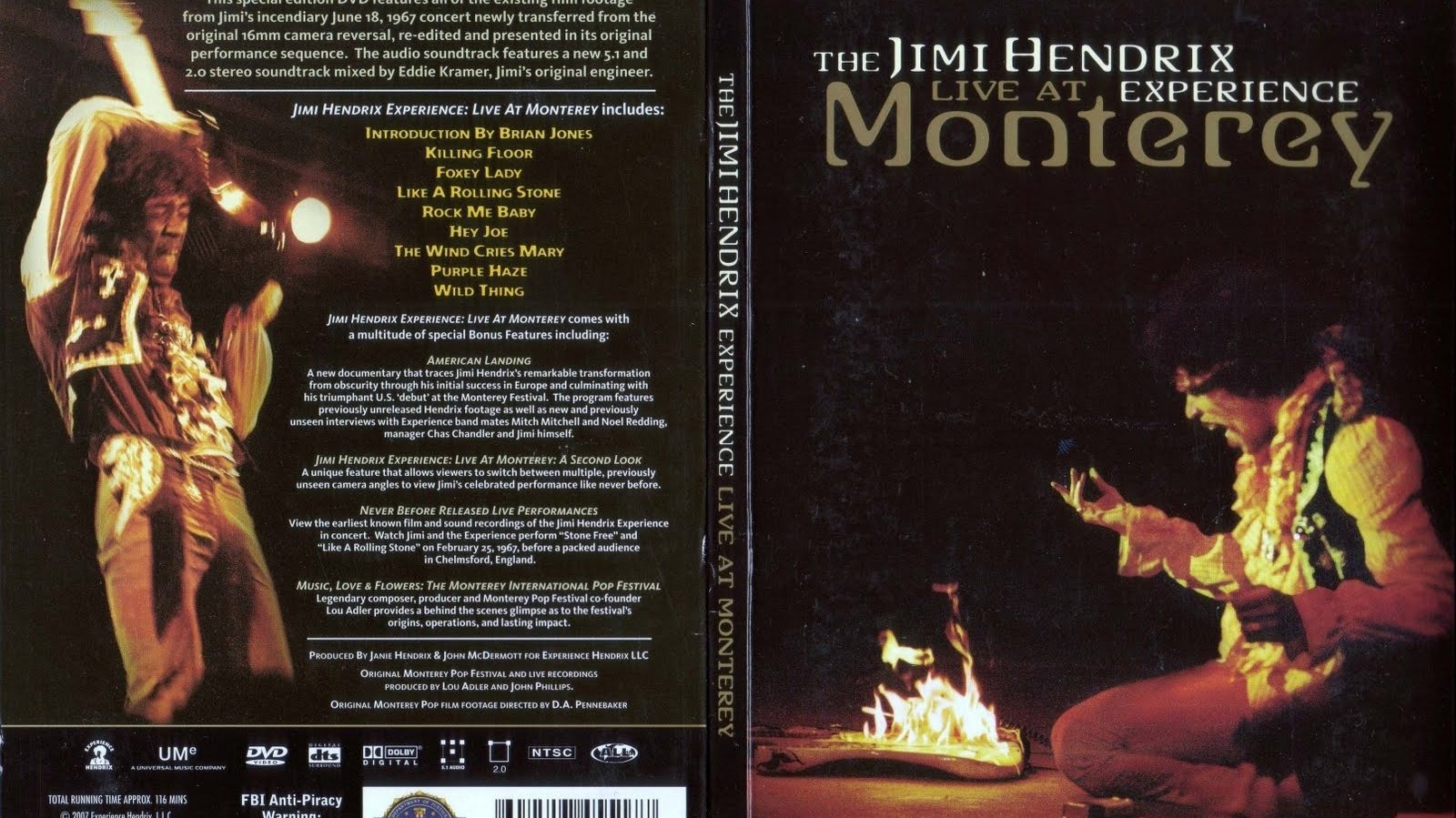 The Jimi Hendrix Experience: Live at Monterey (2007)