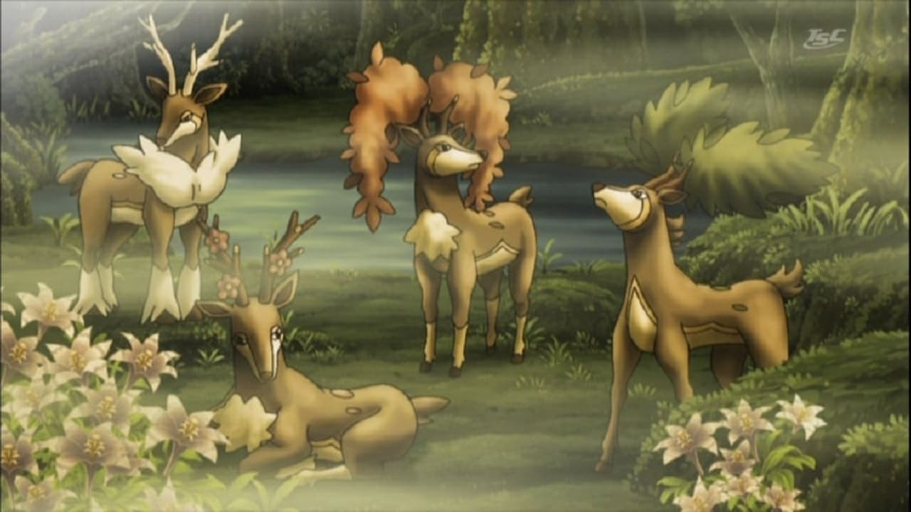 Pokémon Season 15 :Episode 6  The Four Seasons of Sawsbuck!