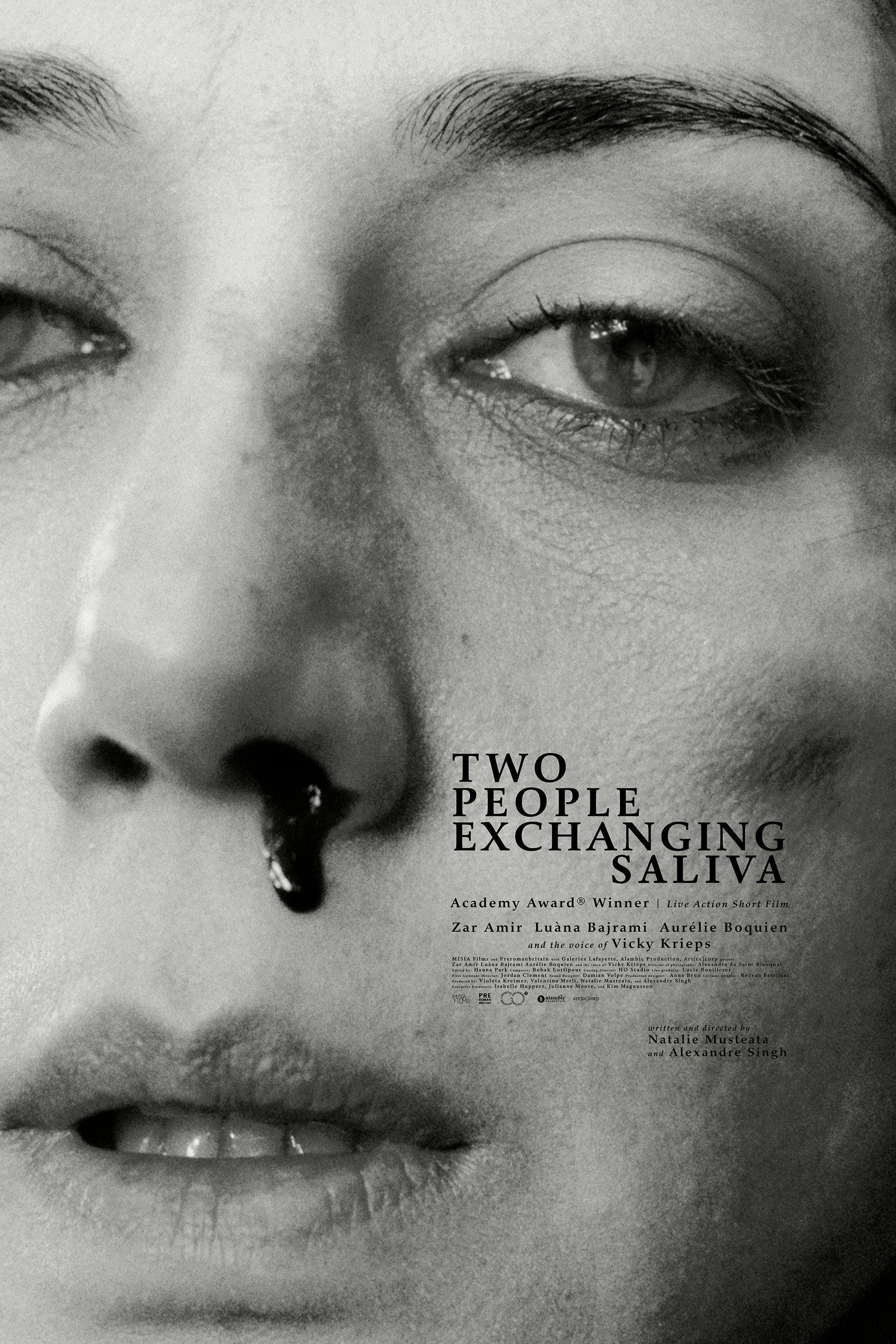 Two People Exchanging Saliva