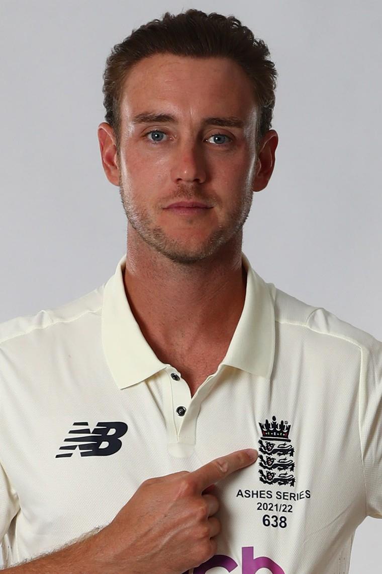 et billede af Stuart Broad
