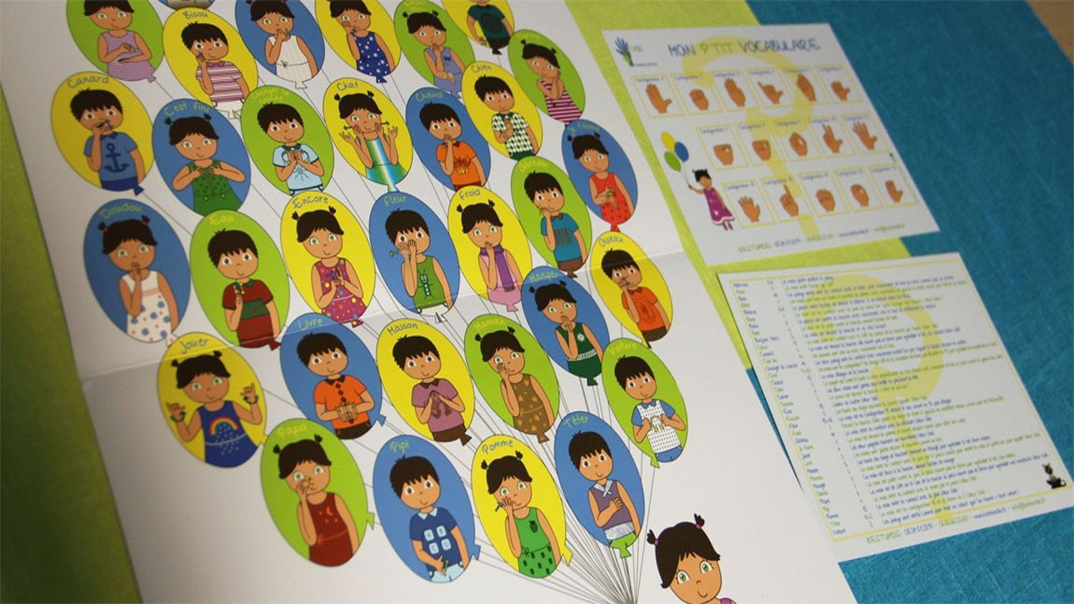 Mes petites comptines signées Backdrop Blur