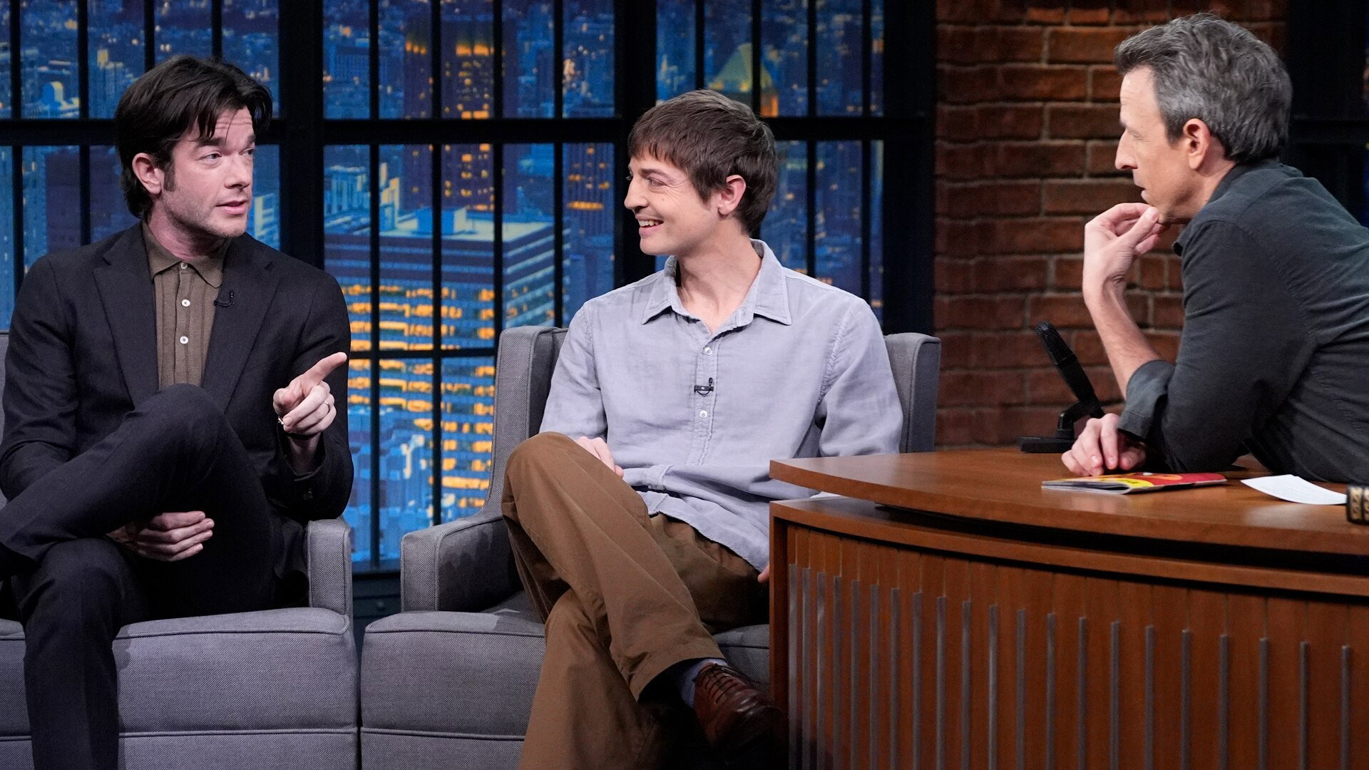 Late Night with Seth Meyers Season 12 :Episode 43  John Mulaney & Simon Rich, Nicholas Hoult