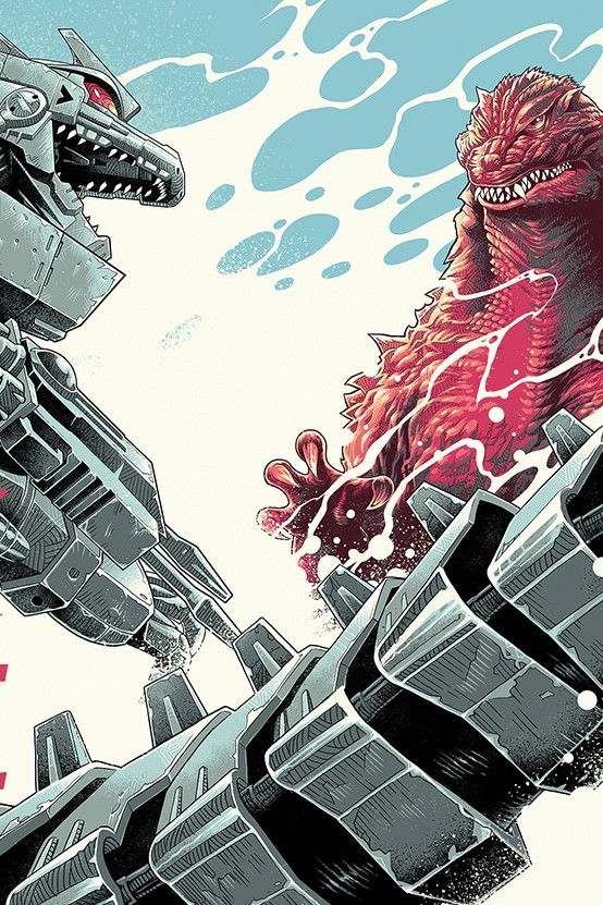 Godzilla vs MechaGodzilla (Gigan tribute)