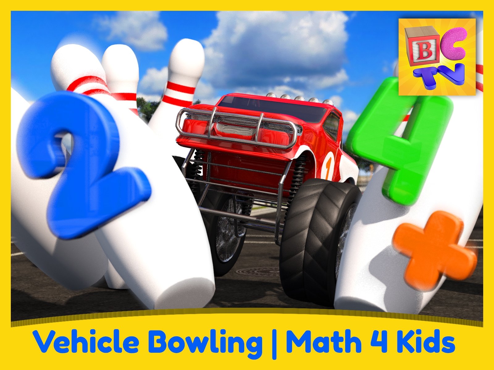 Thumbnail for Vehicle Bowling Math - Learn Adding & Subtracting for Kids Season 1 Episode 18