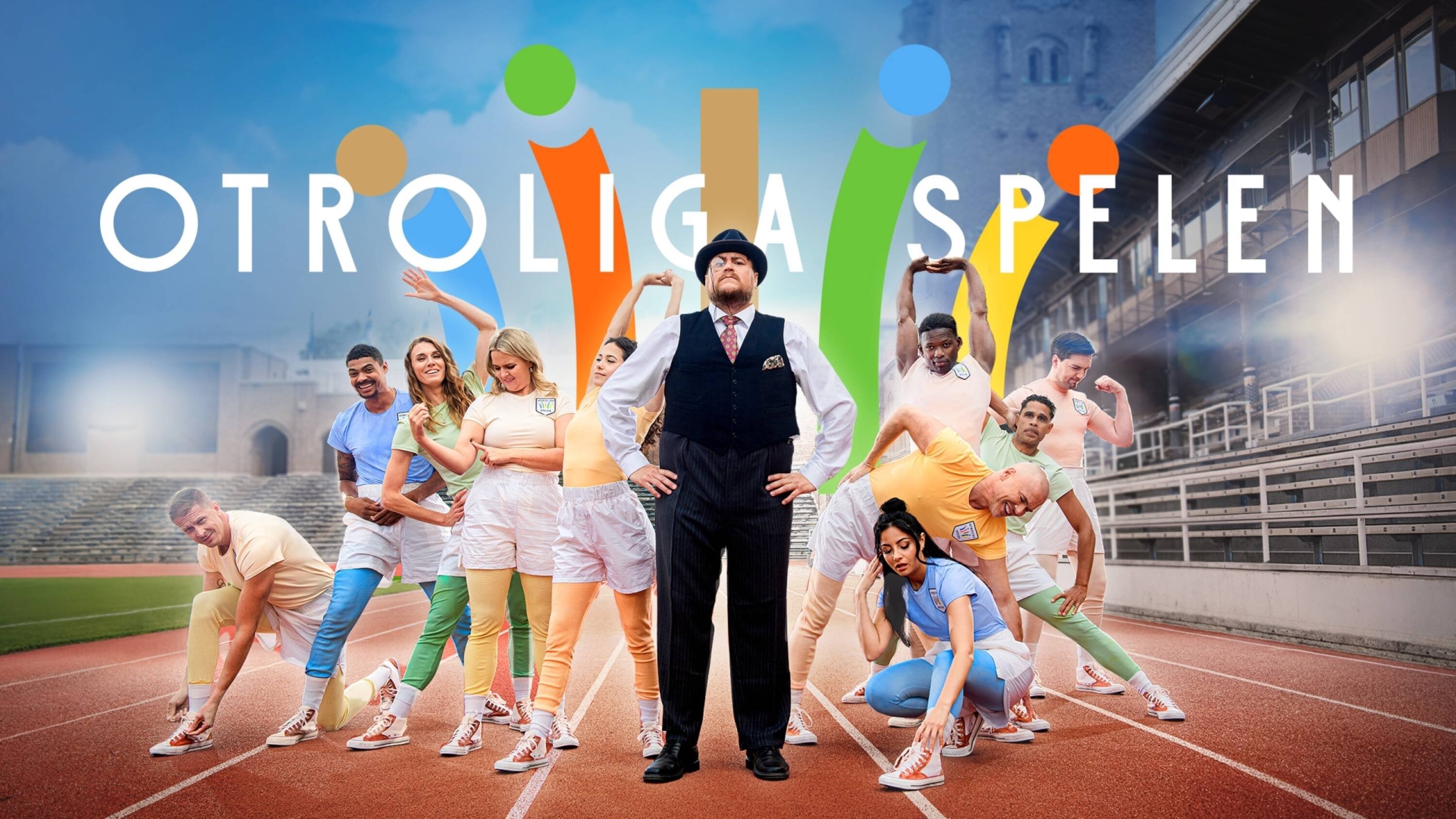 Otroliga spelen backdrop