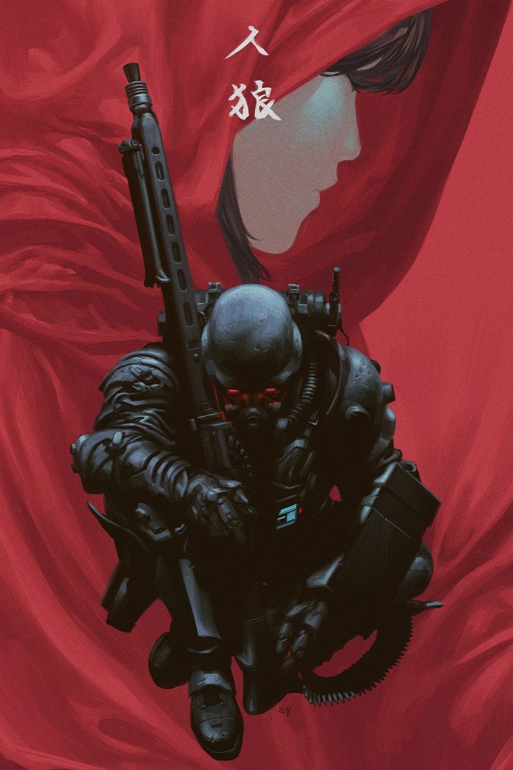 Amazon.co.jp: 人狼 JIN-ROH フランス版オリジナルポスター