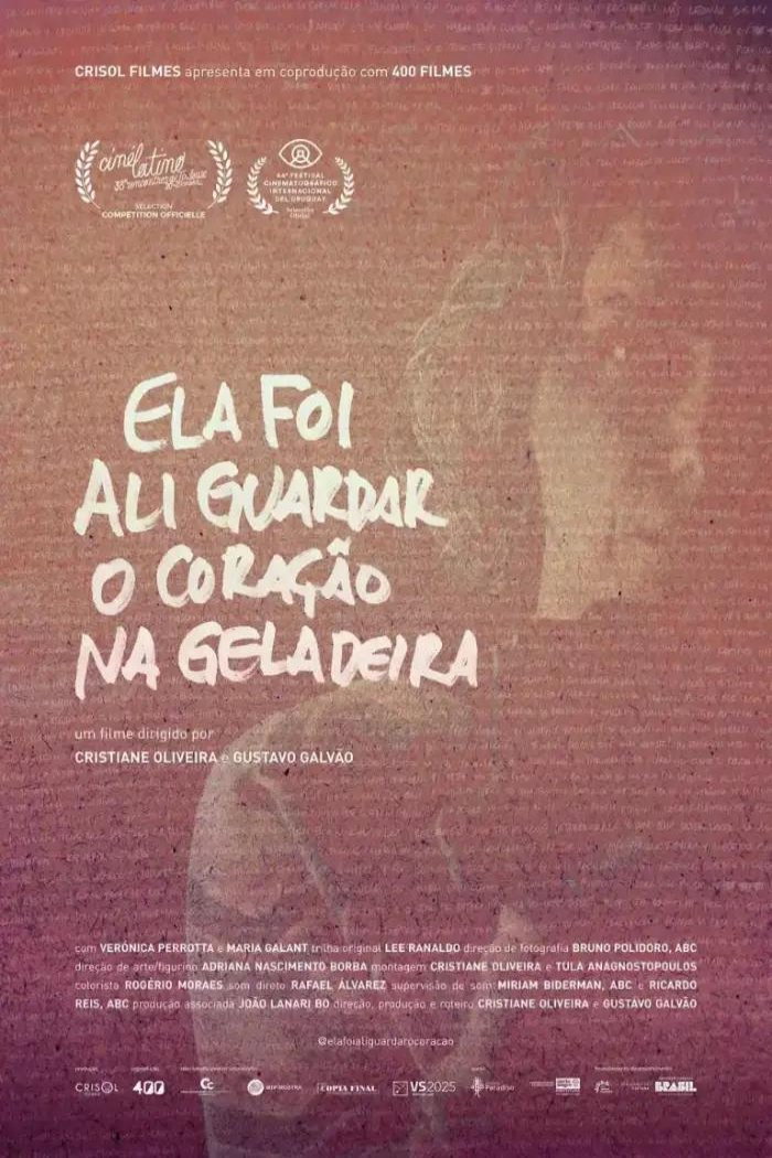 Ela foi ali guardar o coração na geladeira Poster