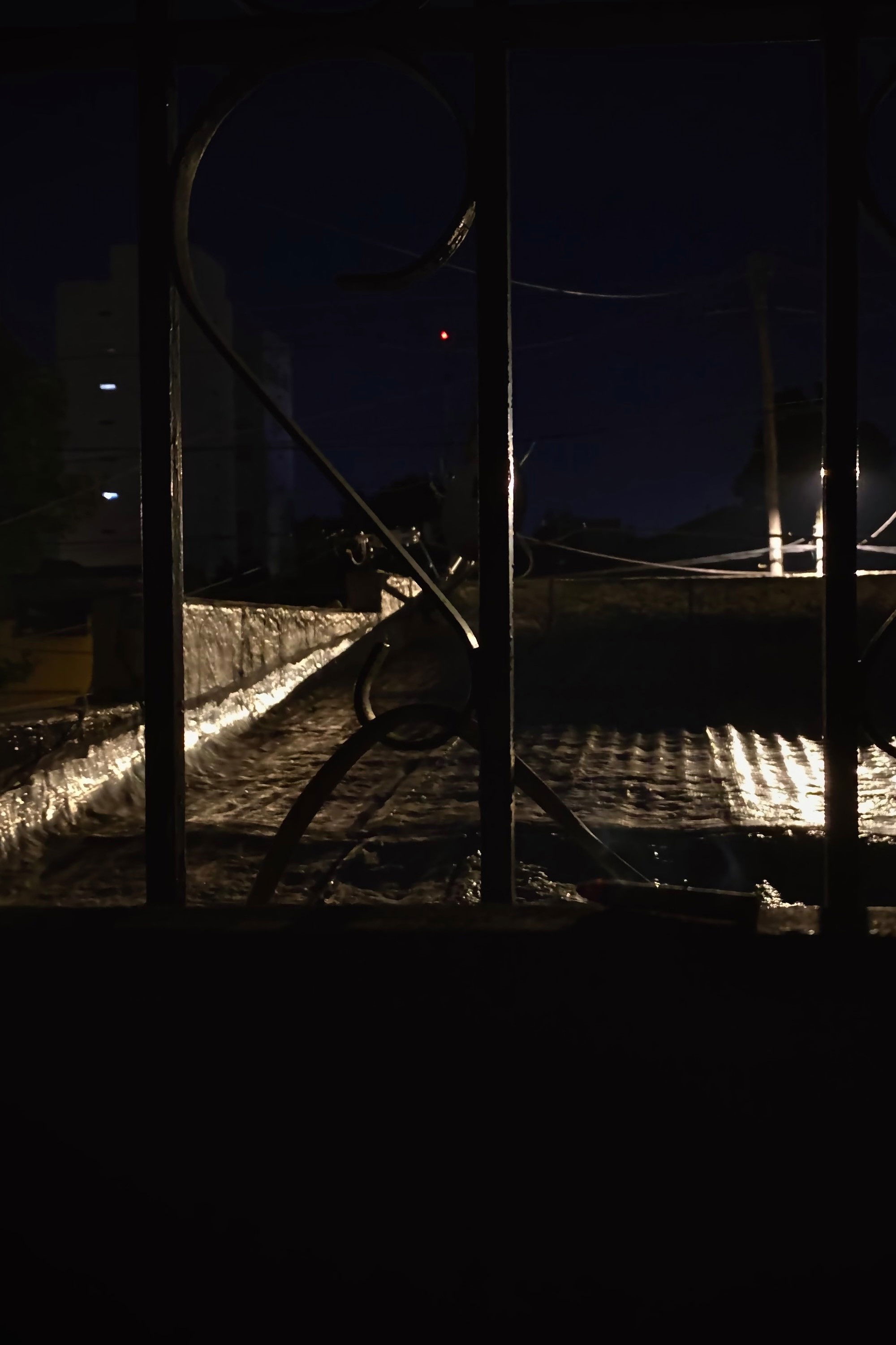 views smoking a cigarette at the window (with stealth)