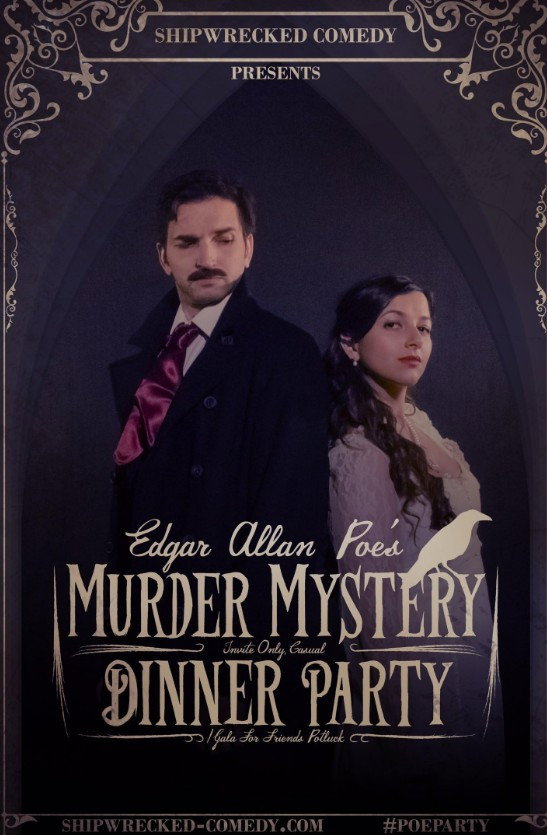 Edgar Allan Poe's Murder Mystery Dinner Party Poster