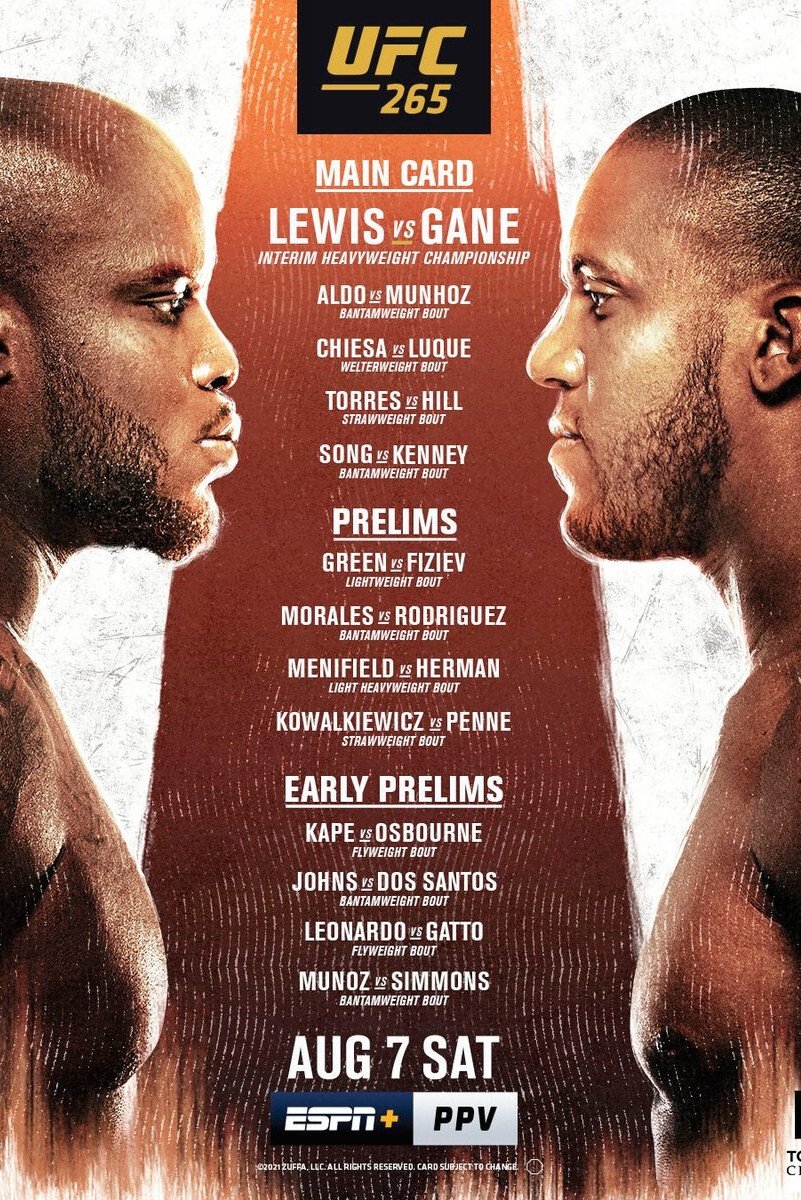 UFC 265: Lewis vs. Gane