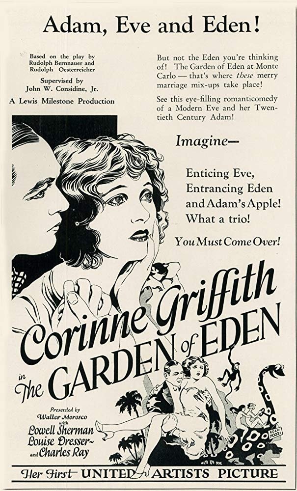 The Garden Of Eden 1928 Posters The Movie Database Tmdb