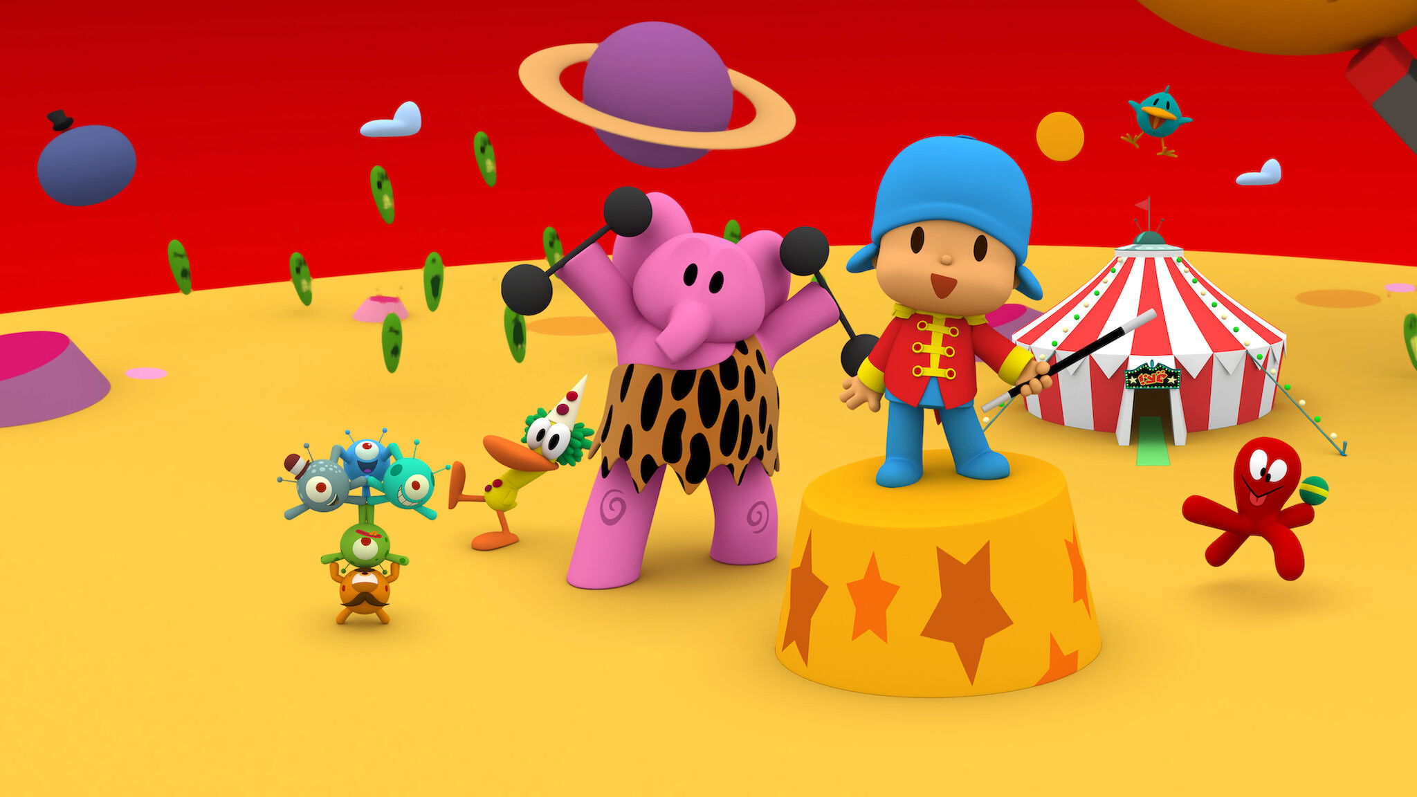Pocoyo & the Space Circus backdrop image