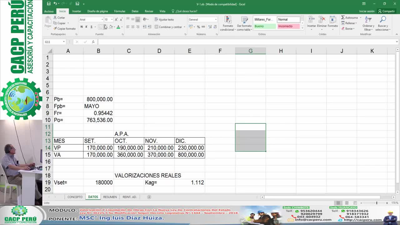 PROGRAMACION, METRADOS, COSTOS,PRESUPUESTOS Y VALORIZACION DE OBRAS Season 1 :Episode 8  Episode 8