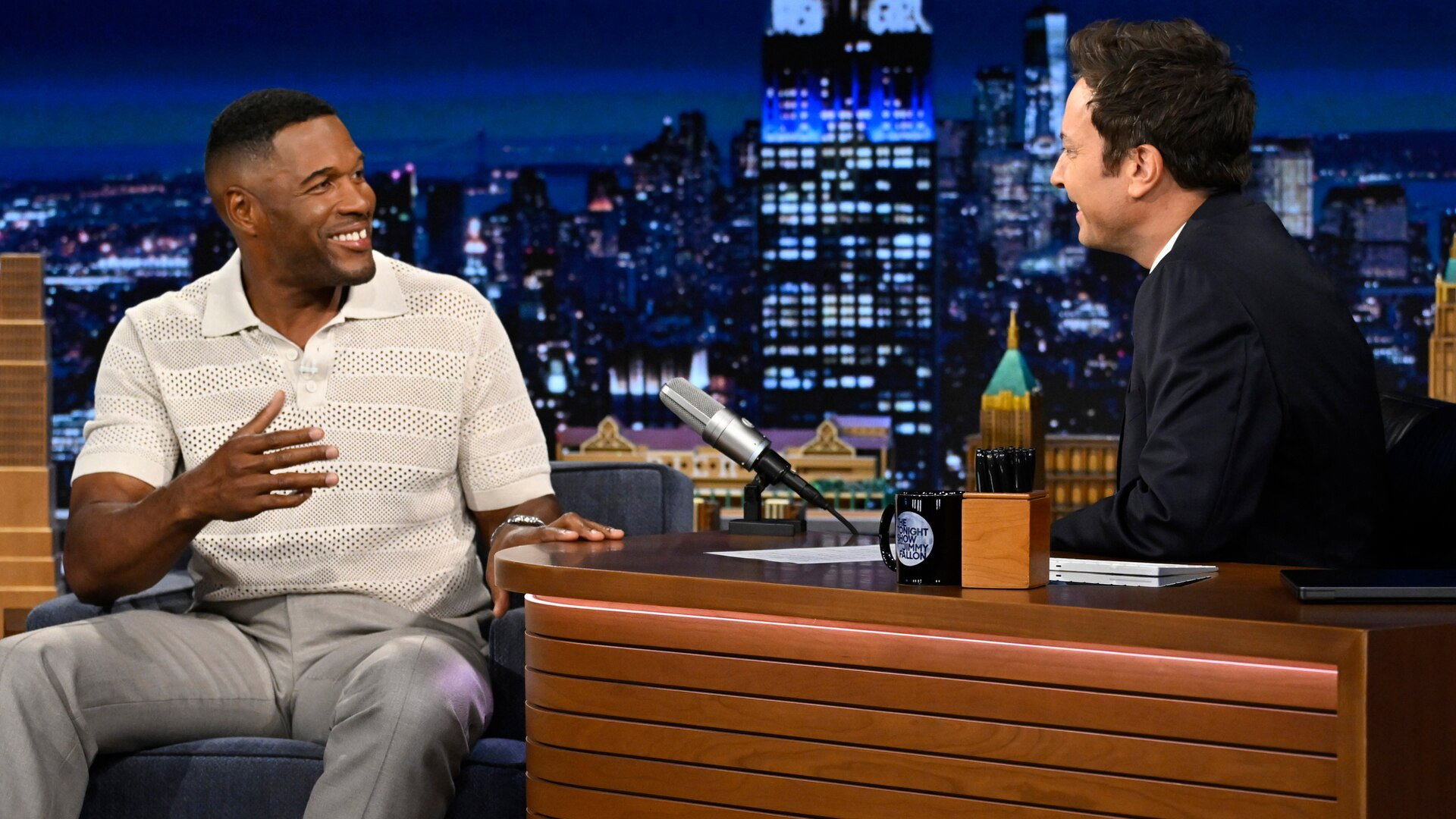 The Tonight Show Starring Jimmy Fallon Season 13 :Episode 146  Michael Strahan, Chase Stokes, The Stray Cats