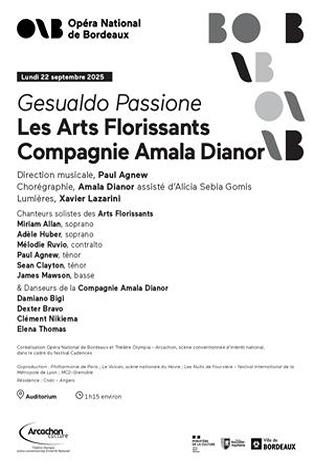 Amala Dianor and Les Arts Florissants: Gesualdo Passione @ Nuits de Fourvière 2026