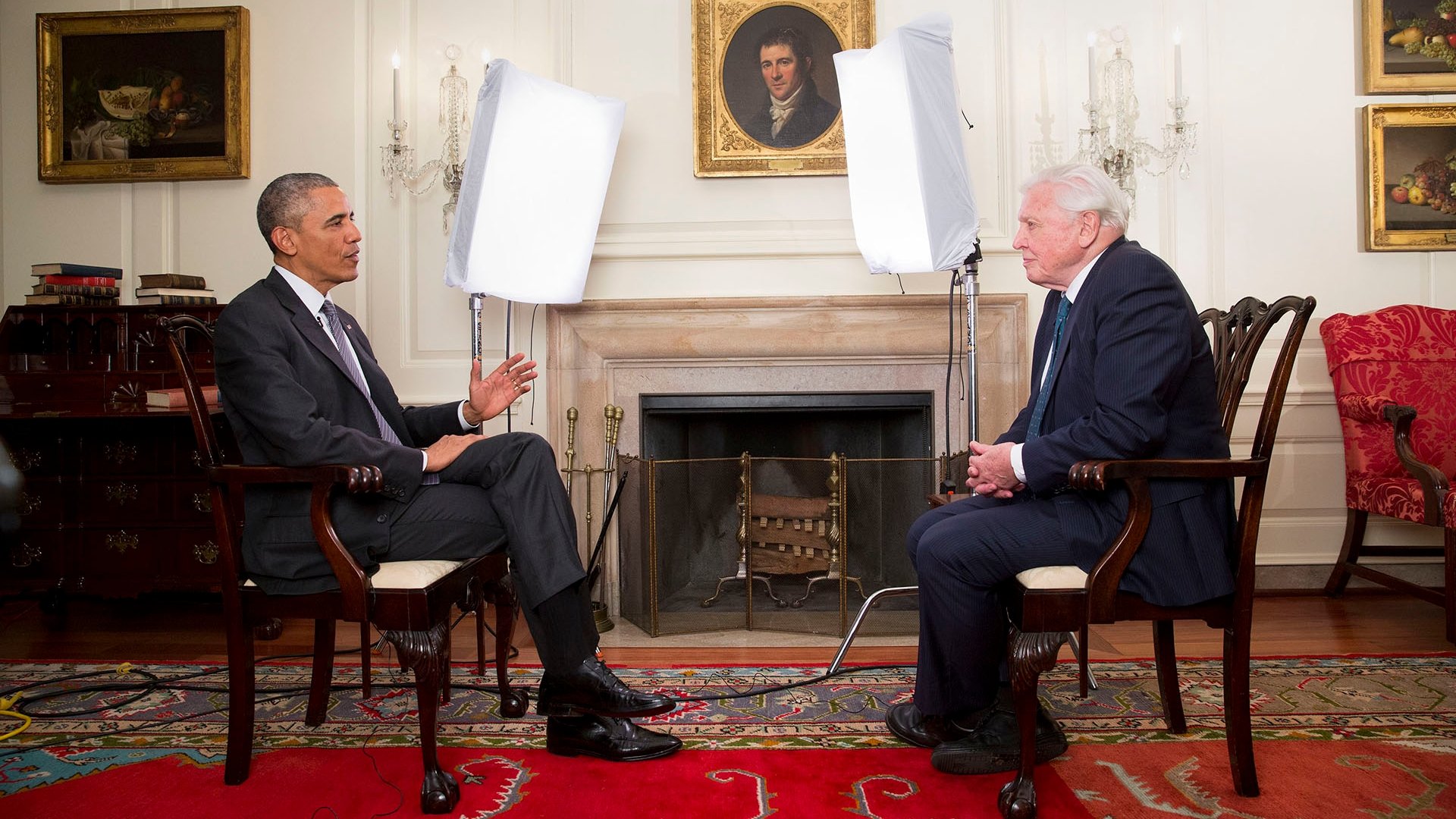 David Attenborough Meets President Obama