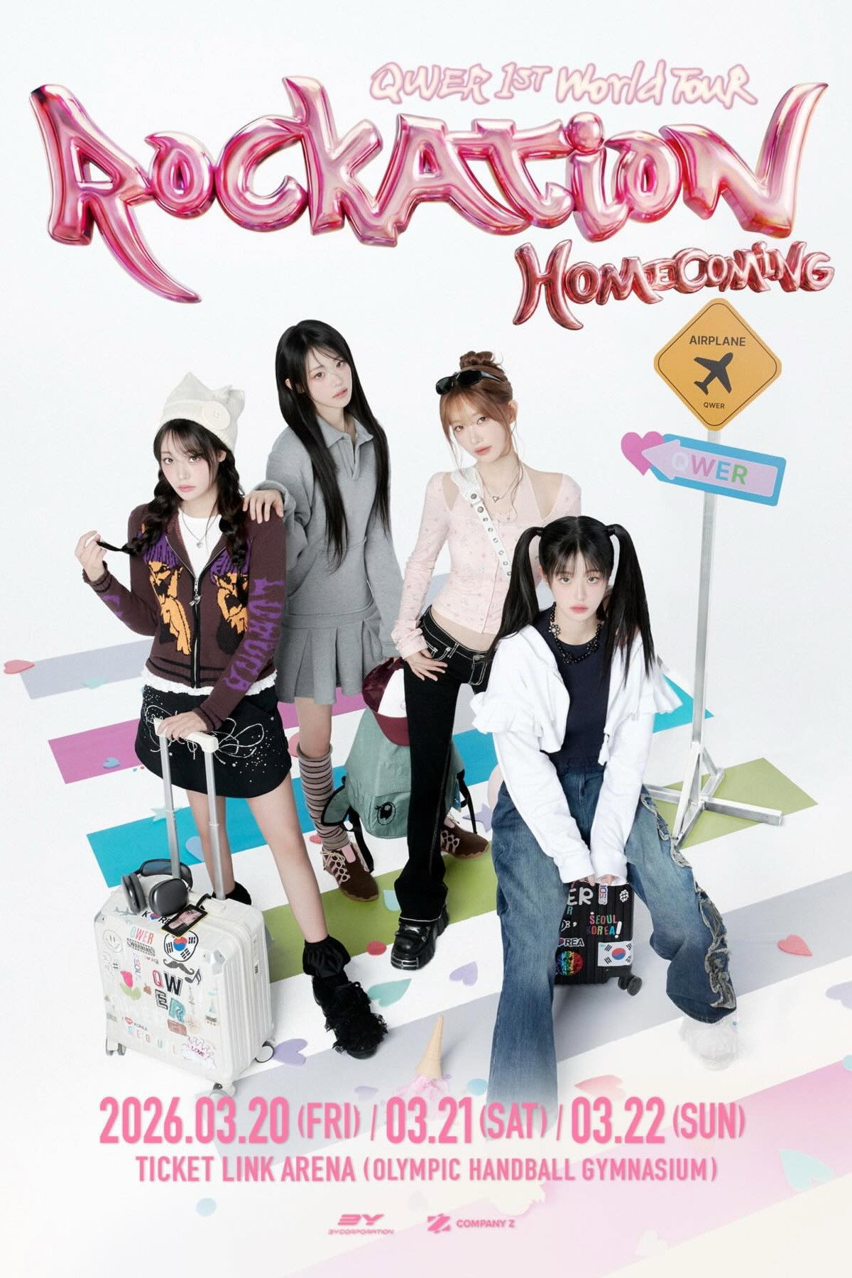 QWER 1st WORLD TOUR - ROCKATION : HOMECOMING - ENCORE IN SEOUL Poster