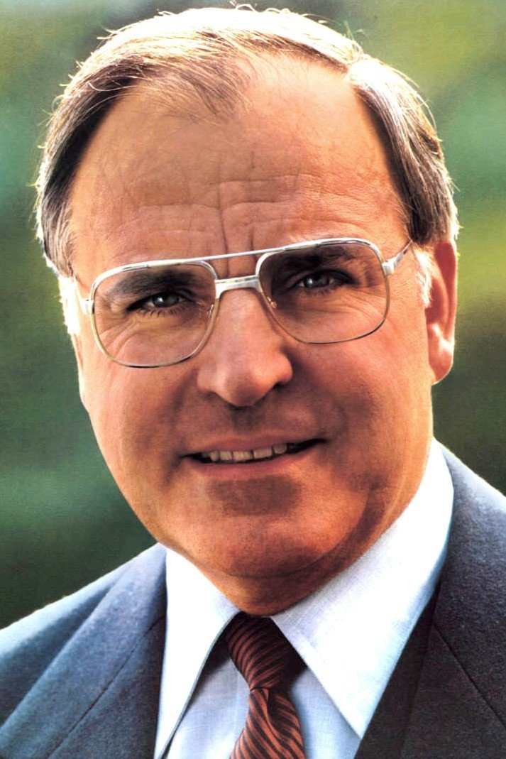 et billede af Helmut Kohl