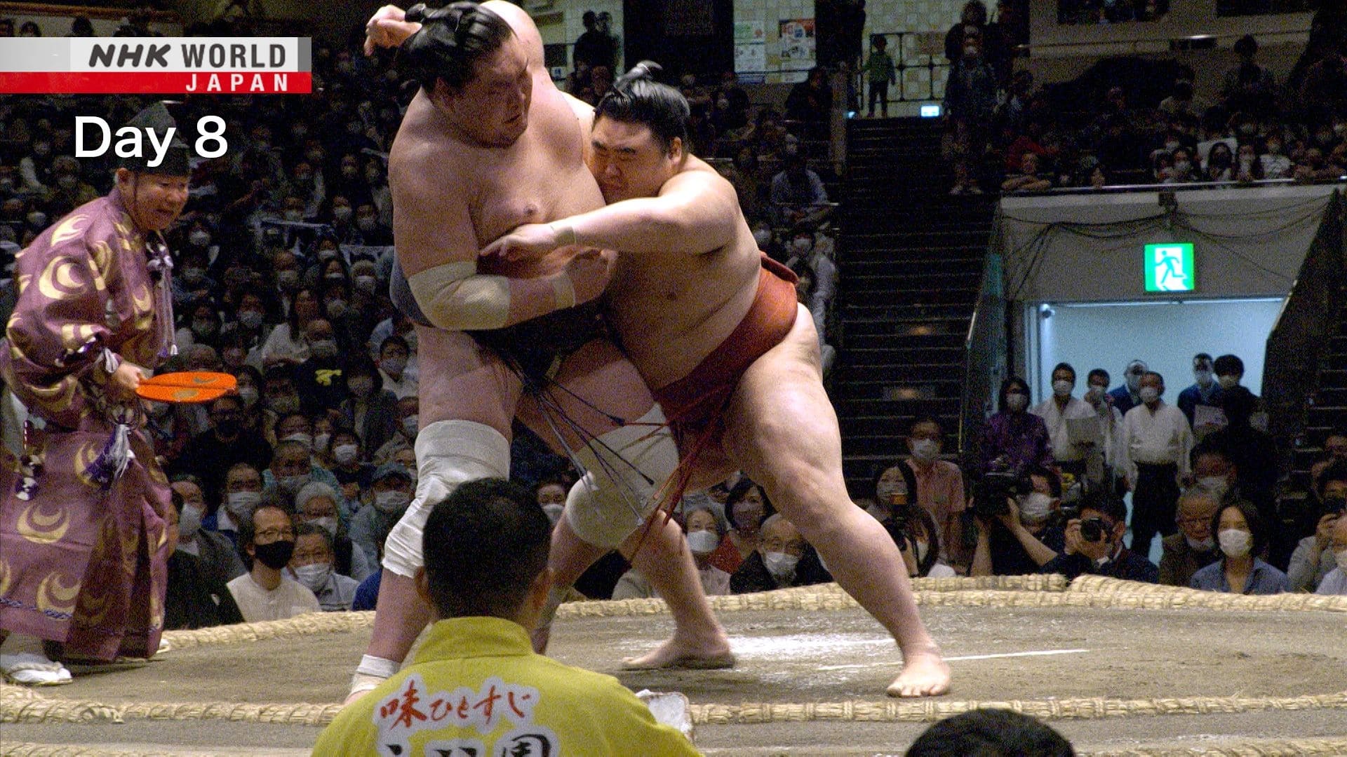 Grand Sumo Highlights Season 11 :Episode 8  May Tournament Day 8 (Halfway Point)