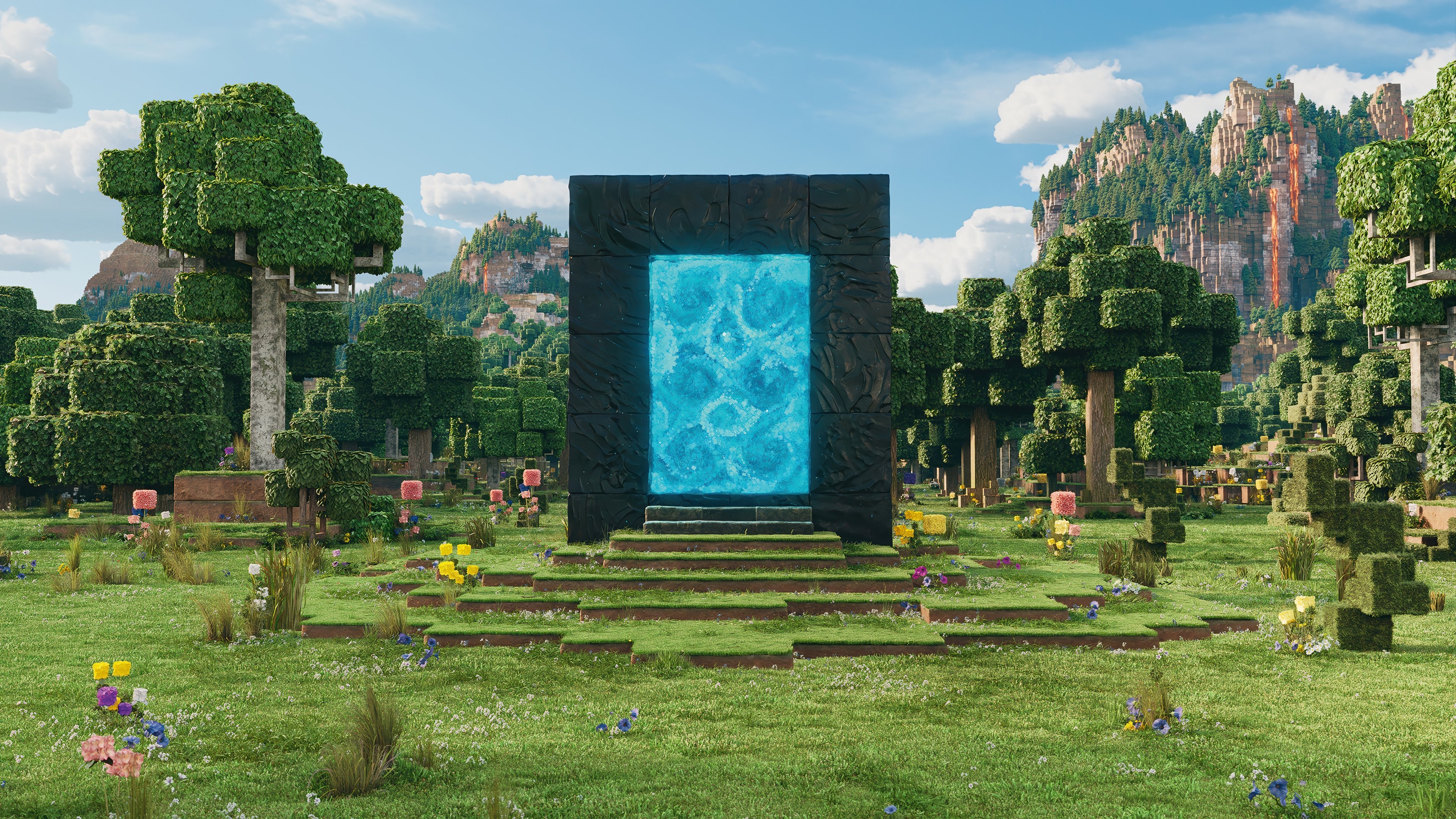A Minecraft Movie backdrop