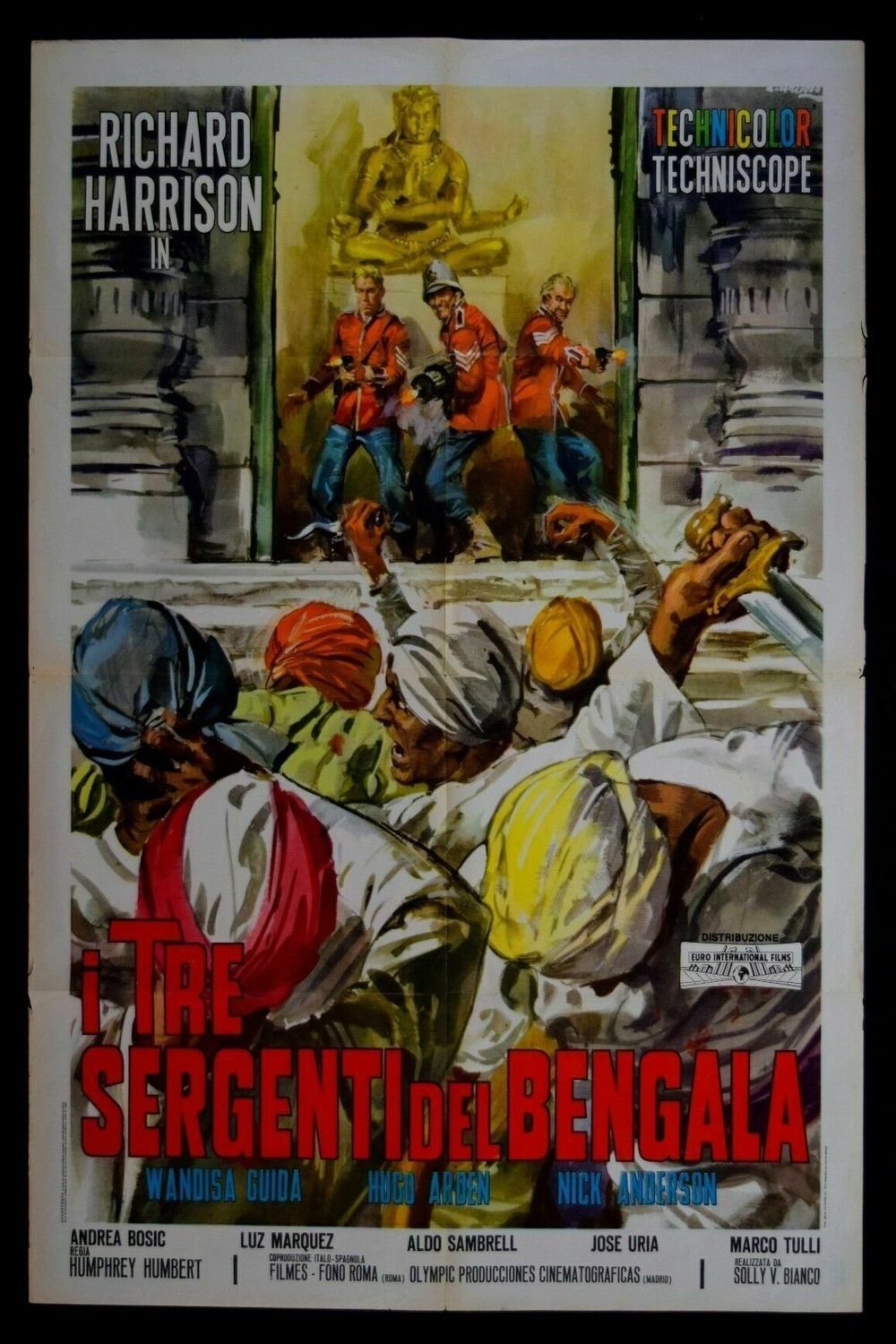 Affiche du film Les Trois Sergents de Fort Madras 26760