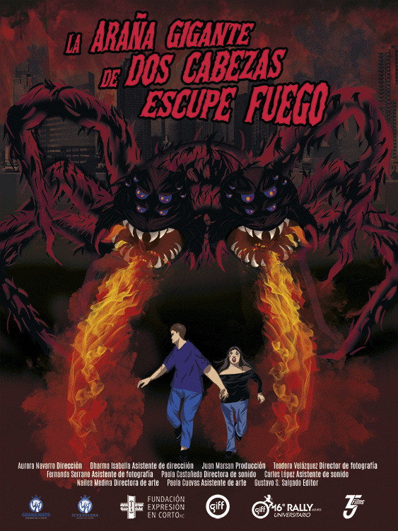 La Ara&ntilde;a Gigante de Dos Cabezas Escupe Fuego