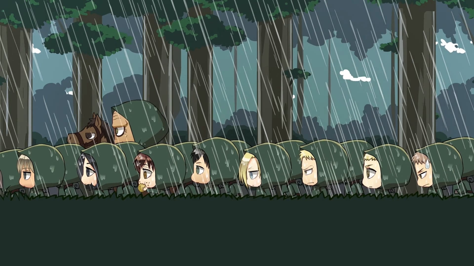 Attack on Titan Season 0 :Episode 9  Chibi Theater: Fly, Cadets, Fly!: Day 17 / Day 18 / Day 19