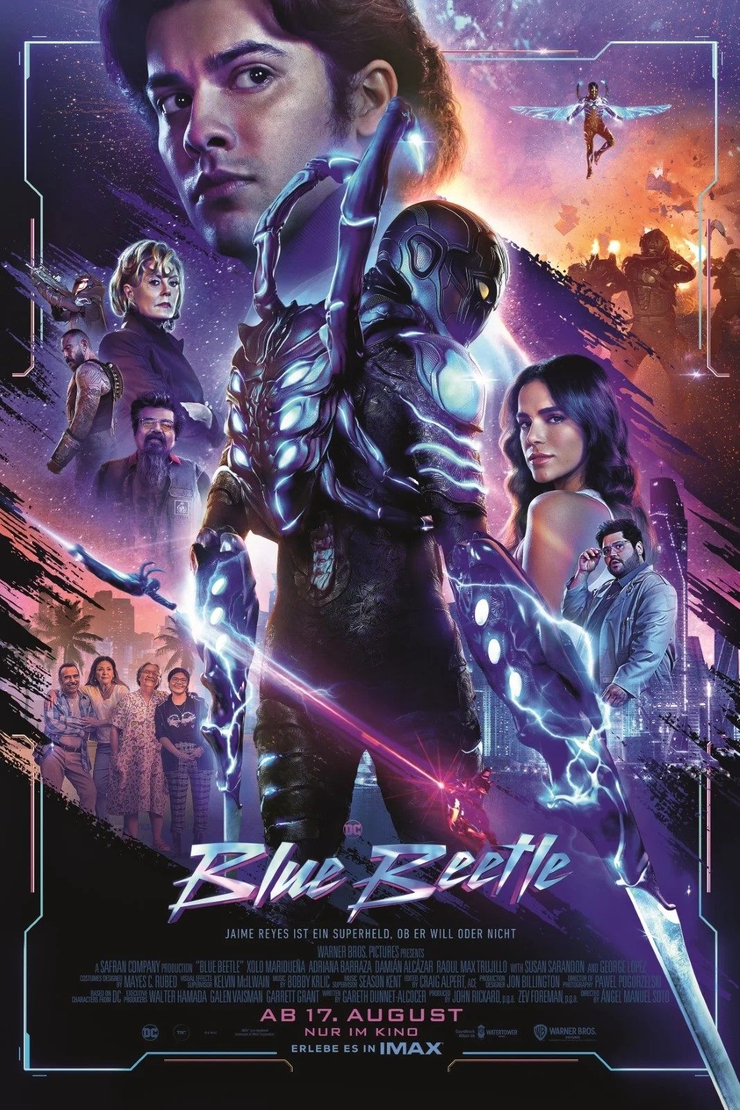 Sehen | Sie sich den  Blue Beetle (2023) vollständigen Film an Online-Action film  Movie Poster