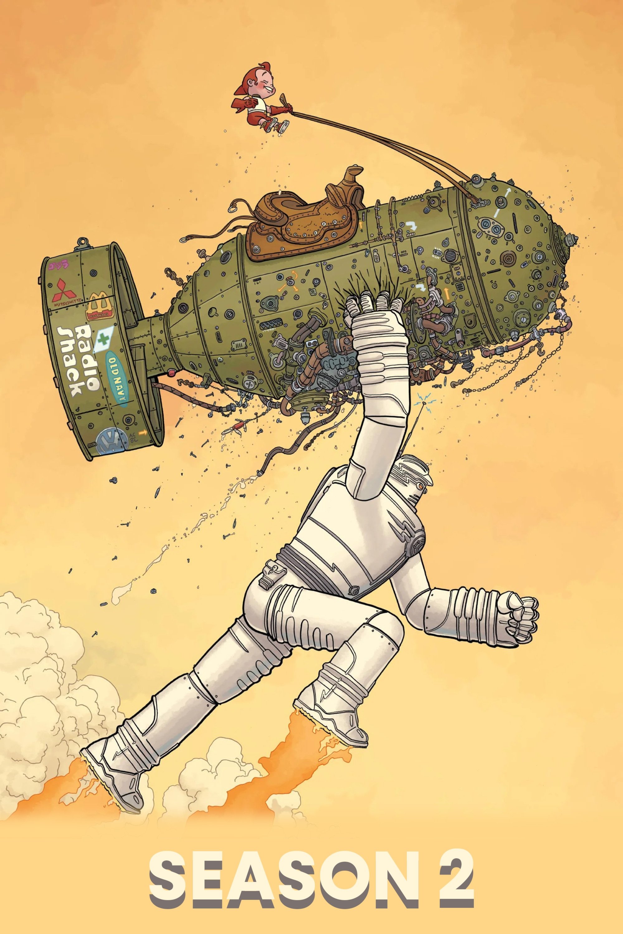 Capa da 2º temporada da série Big Guy and Rusty the Boy Robot