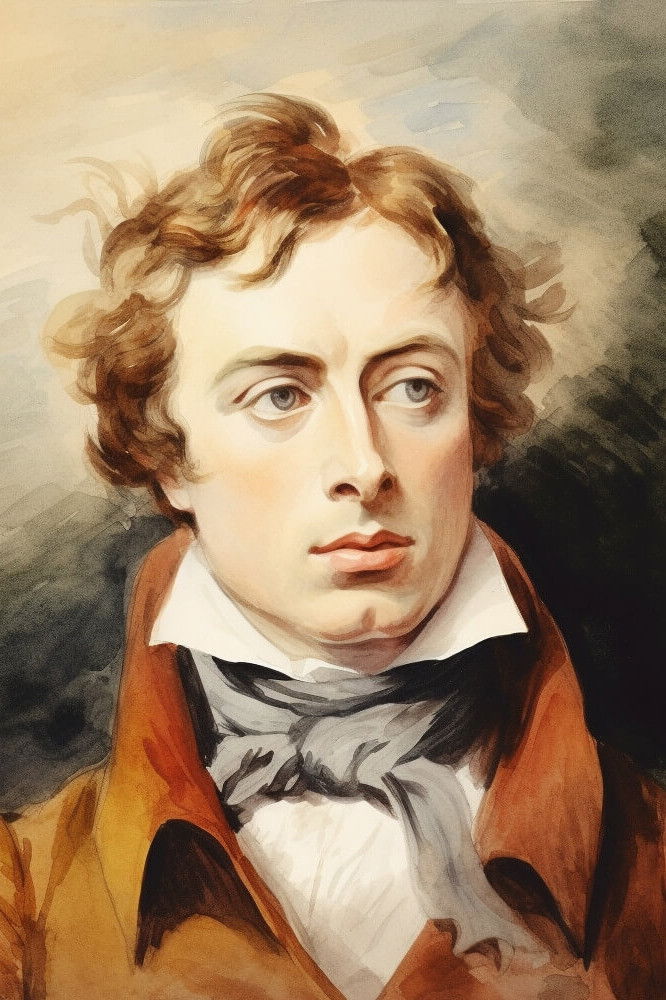 et billede af John Keats
