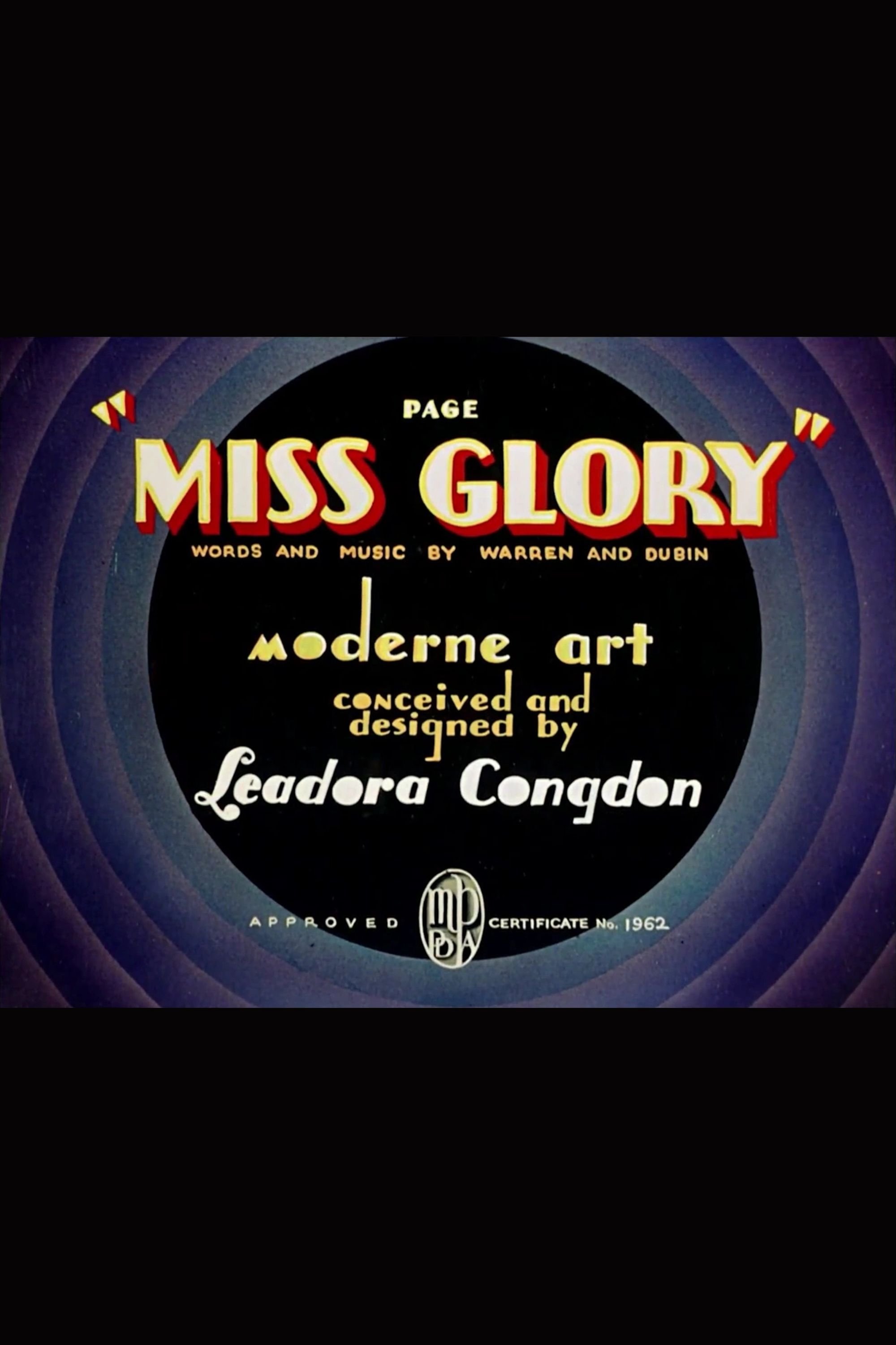 Page Miss Glory