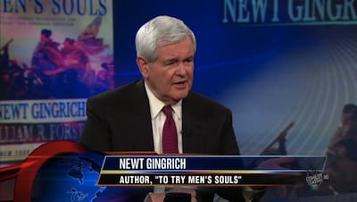 The Daily Show Season 15 :Episode 22  Newt Gingrich