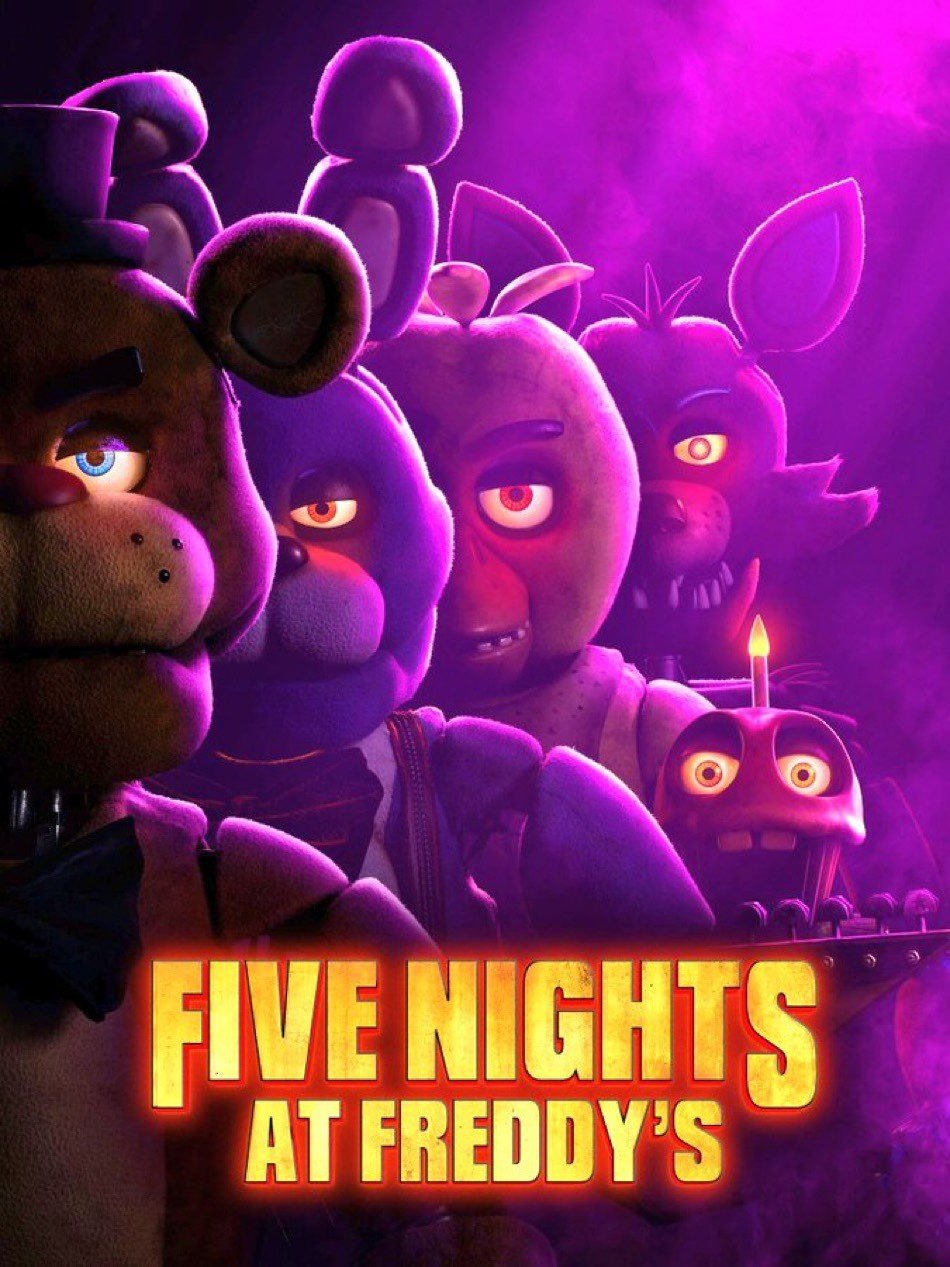 Five Nights At Freddy's movie poster, Stable Diffusion